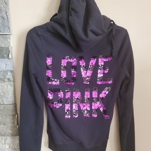 Victoria's Secret Pink Sequin Hoodie